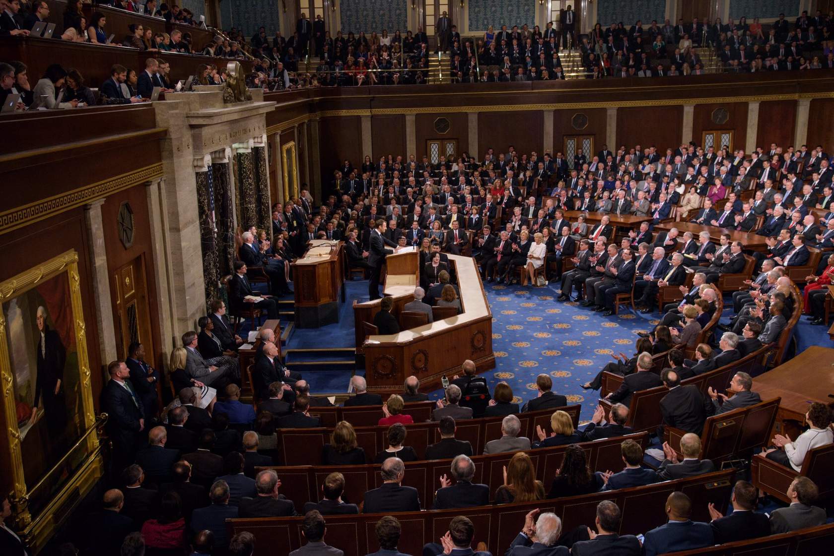 The chamber of the US House of Representatives